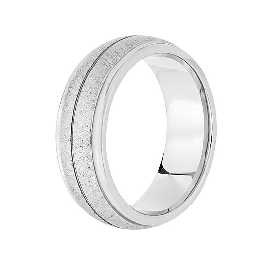 Mens 8MM Cobalt Wedding Band