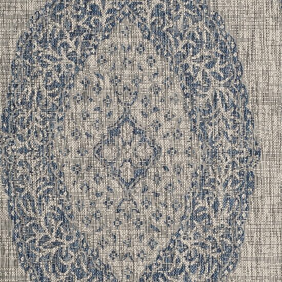 Safavieh Courtyard Collection Adria Oriental Indoor/Outdoor Square Area Rug