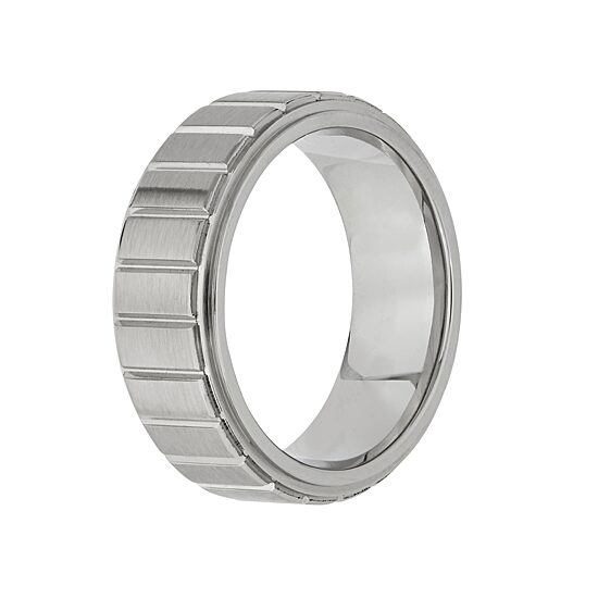 Mens 8MM Cobalt Wedding Band
