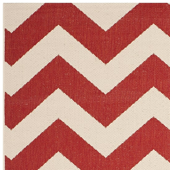 Safavieh Courtyard Collection Cennetig Chevron Indoor/Outdoor Runner Rug