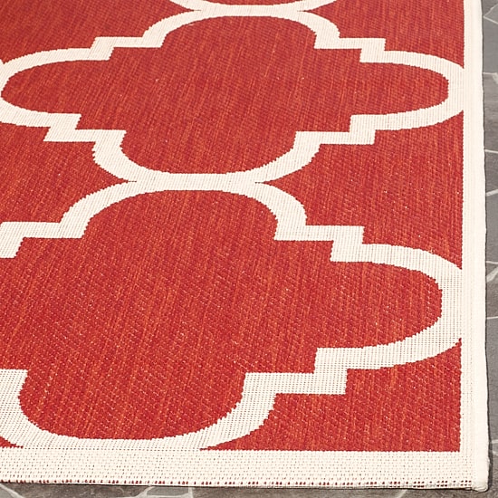 Safavieh Courtyard Collection Gina Geometric Indoor/Outdoor Area Rug