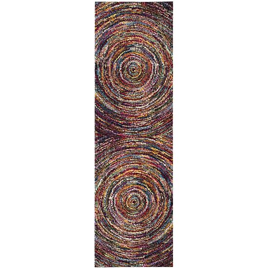 Safavieh Freeman Geometric Shag Rectangular Runner