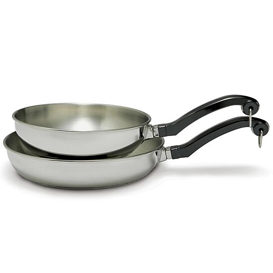 Farberware Classic Series 8" & 10" Twin-Pack Stainless Steel Skillets