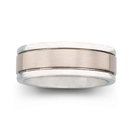  Mens Titanium Comfort Fit Wedding Band