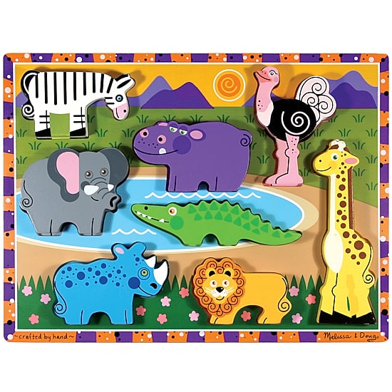 Melissa & Doug Safari Chunky Wooden Puzzle