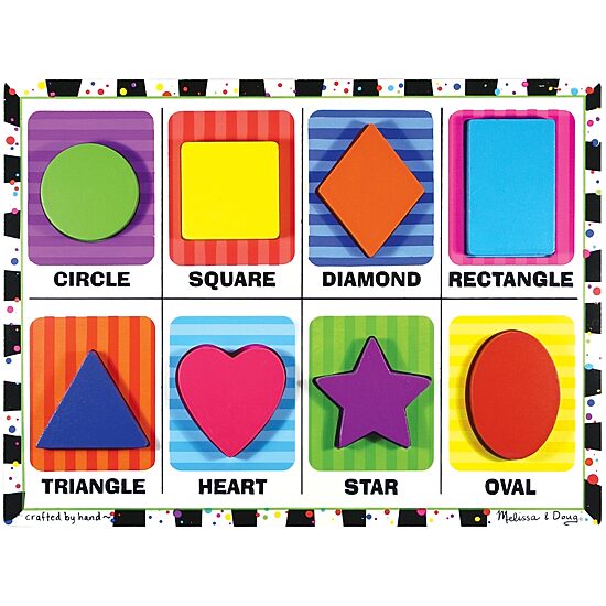 Melissa & Doug Shapes Chunky Puzzle Board Game