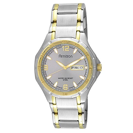 Armitron® Mens Two-Tone Stainless Steel Watch