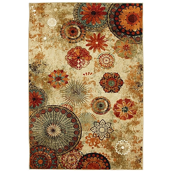 Mohawk Home Strata Caravan Medallion Abstract Printed Indoor Rectangular Accent Rug