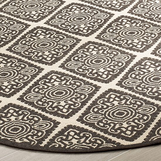 Safavieh Linden Collection Raymond Geometric RoundArea Rug