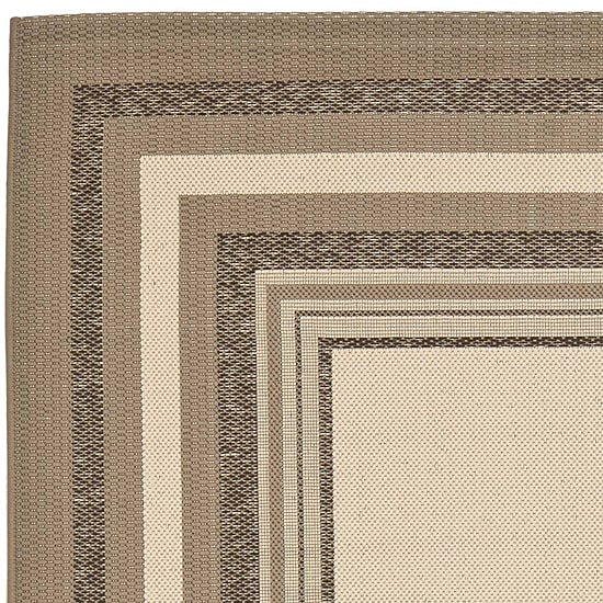 Safavieh Courtyard Collection Saxon Bordered Indoor/Outdoor Area Rug