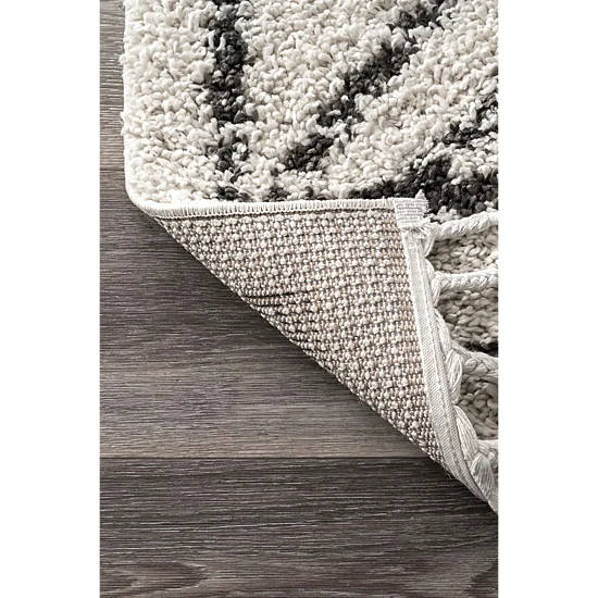 nuLoom Mackie Moroccan Diamond Tassel Area Rug