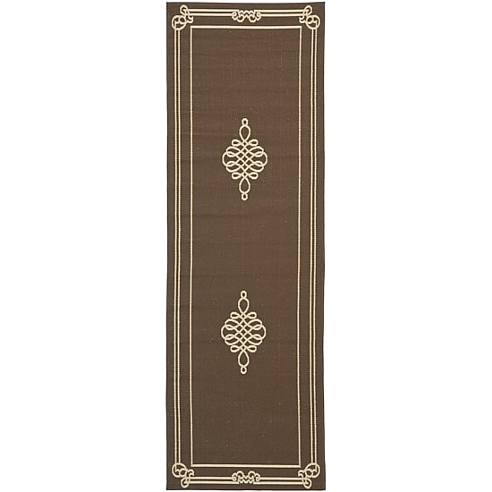 Safavieh Courtyard Collection Keane Oriental Indoor/Outdoor Runner Rug
