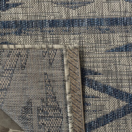 Safavieh Courtyard Collection Easton Geometric Indoor/Outdoor Square Area Rug