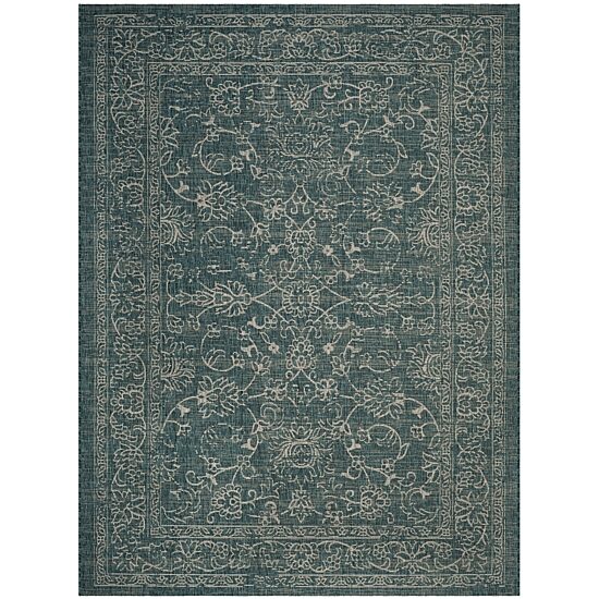 Safavieh Courtyard Collection Clarissa Oriental Indoor/Outdoor Square Area Rug