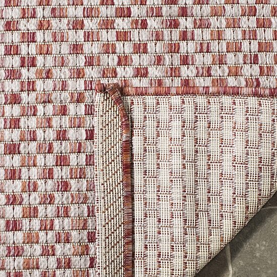 Safavieh Courtyard Collection Blanca Geometric Indoor/Outdoor Runner Rug