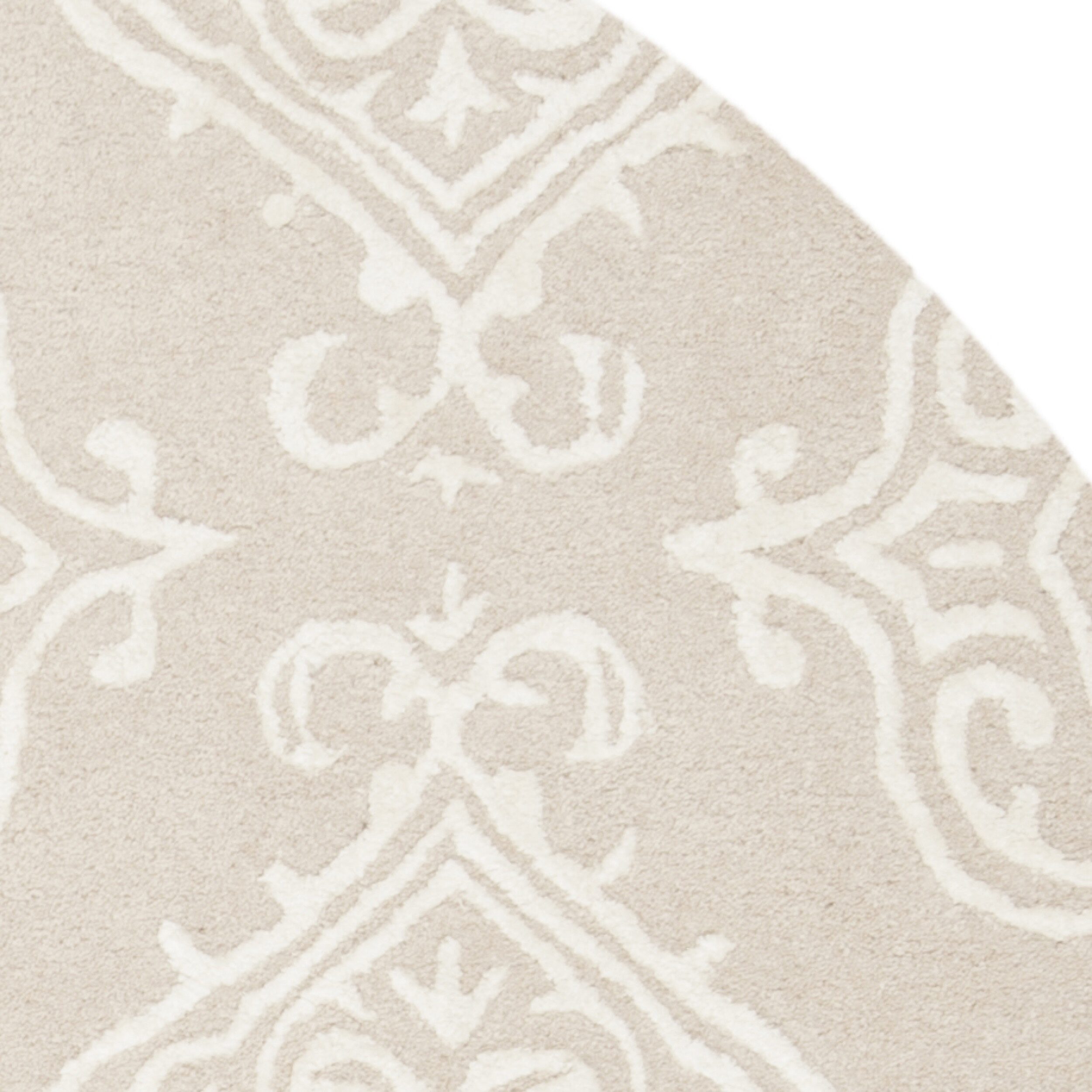 Safavieh Glamour Collection Aubrey Damask Round Area Rug