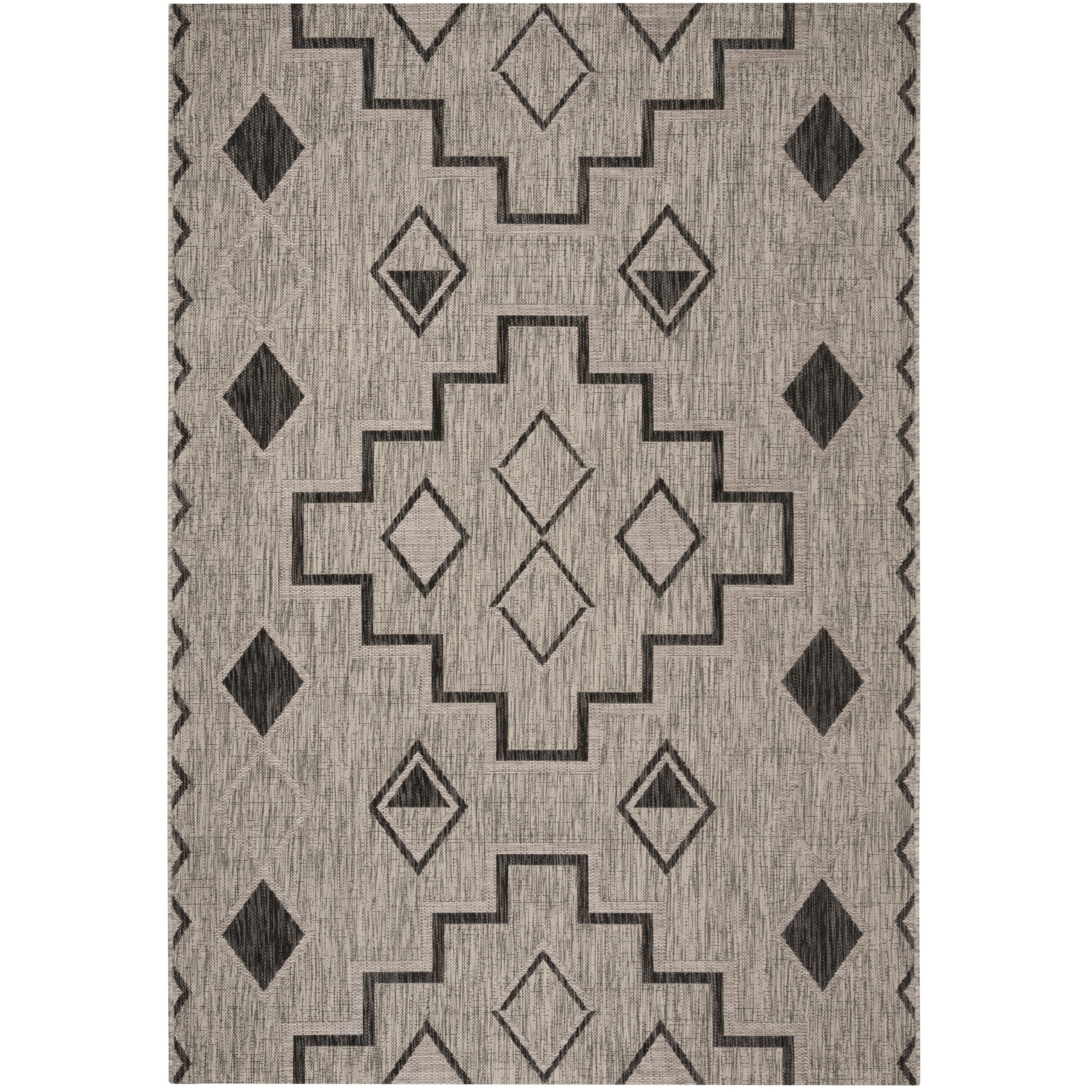 Safavieh Courtyard Collection Ambrose Geometric Indoor/Outdoor Area Rug