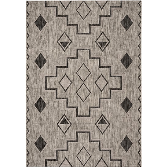 Safavieh Courtyard Collection Ambrose Geometric Indoor/Outdoor Area Rug