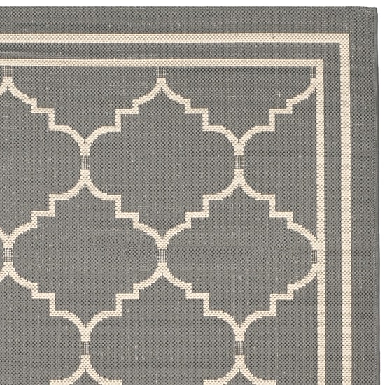 Safavieh Courtyard Collection Skin Geometric Indoor/Outdoor Runner Rug