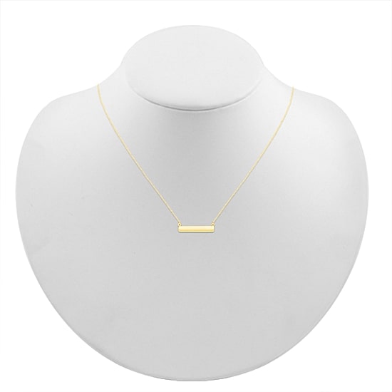 Womens 10K Gold 18 Inch Pendant Necklace