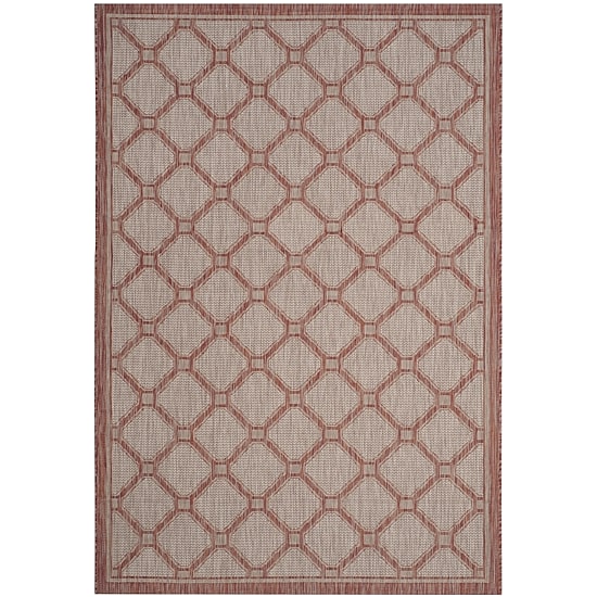 Safavieh Courtyard Collection Corrine Oriental Indoor/Outdoor Area Rug