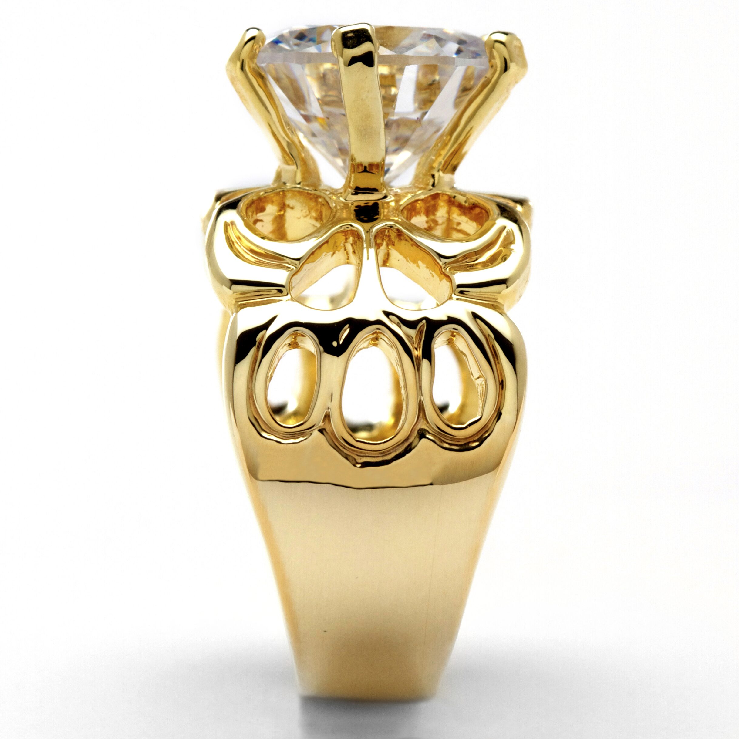 Womens CT. T.W. Cubic Zirconia 14K Gold Over Brass Engagement Ring