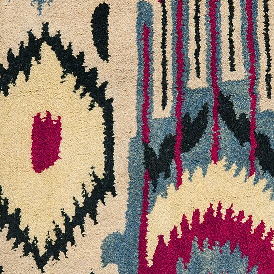 Safavieh Ikat Collection Eirann Geometric Round Area Rug