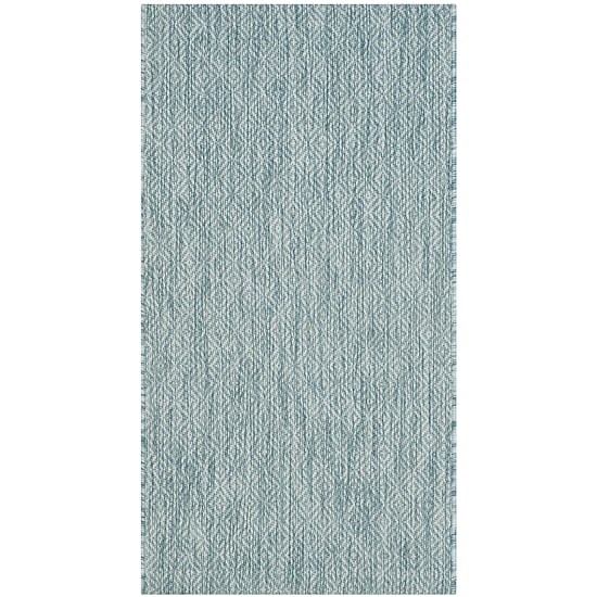 Safavieh Courtyard Collection Monroe Stripe Indoor/Outdoor Area Rug