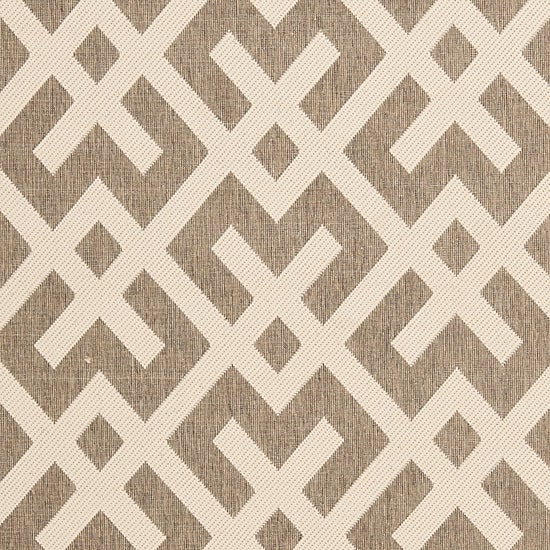 Safavieh Courtyard Collection Darrin Geometric Indoor/Outdoor Round Area Rug