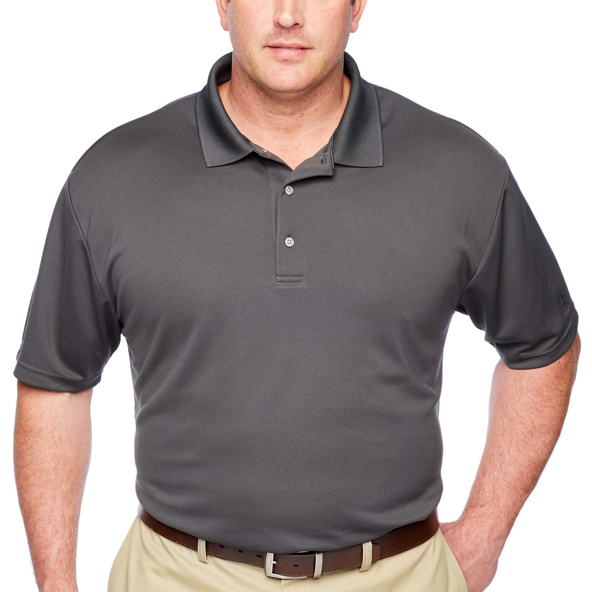 PGA TOUR Airflux Big and Tall Mens Short Sleeve Polo Shirt
