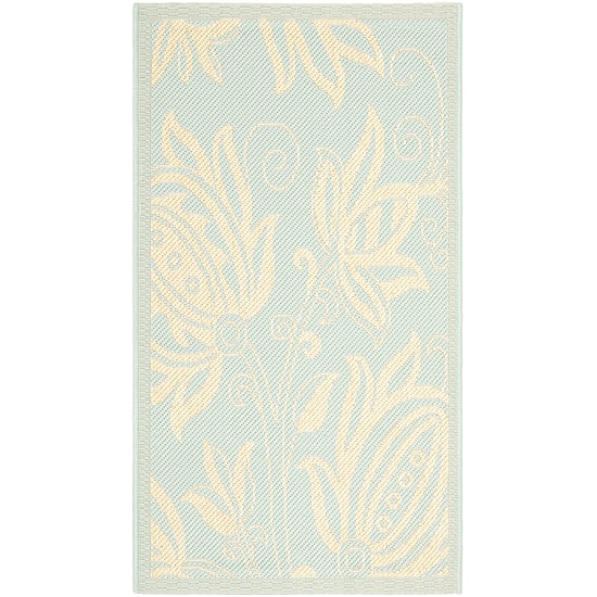 Safavieh Courtyard Collection Tarek Floral Indoor/Outdoor Area Rug