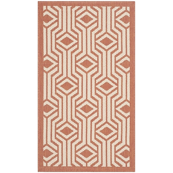 Safavieh Courtyard Collection Dorothy Geometric Indoor/Outdoor Area Rug