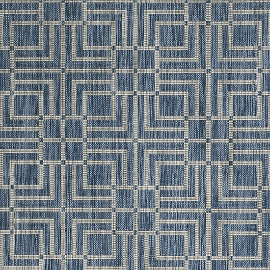 Safavieh Courtyard Collection Adelaide Geometric Indoor/Outdoor Round Area Rug