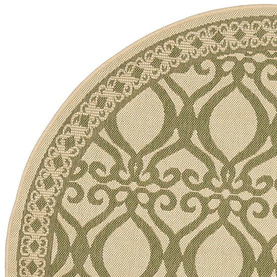 Safavieh Desi Geometric Indoor Outdoor Round Area Rug