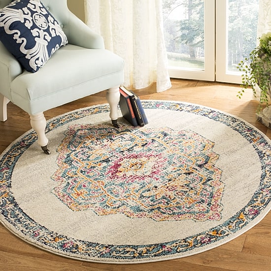 Safavieh Monaco Collection Ilean Oriental Round Area Rug