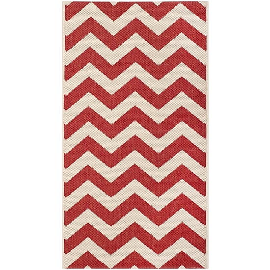 Safavieh Courtyard Collection Cennetig Chevron Indoor/Outdoor Area Rug
