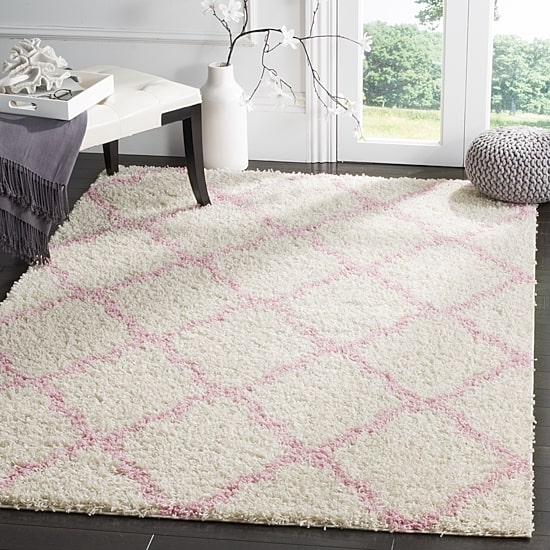 Safavieh Dallas Shag Collection Caris Geometric Area Rug