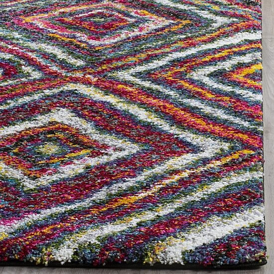 Safavieh Bloom Geometric Shag Rectangular Rugs