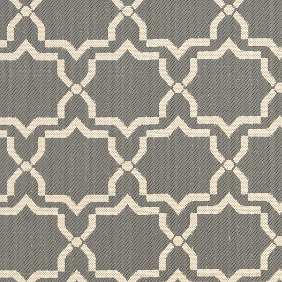 Safavieh Courtyard Collection Caymen Oriental Indoor/Outdoor Square Area Rug