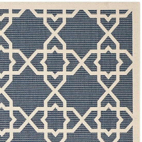 Safavieh Courtyard Collection Nicol Geometric Indoor/Outdoor Square Area Rug