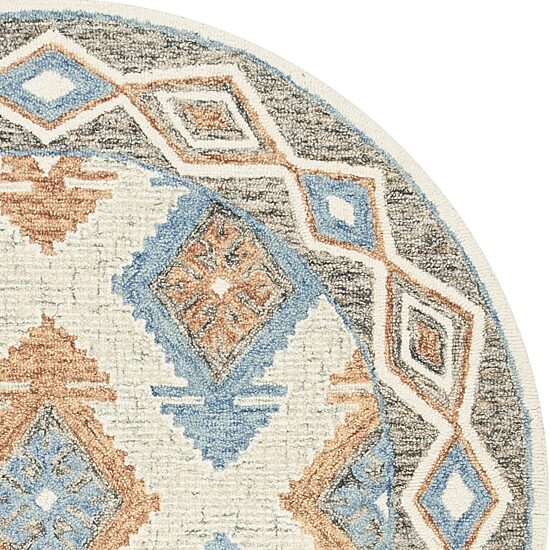Safavieh Micro-Loop Collection Romeo Geometric Round Area Rug
