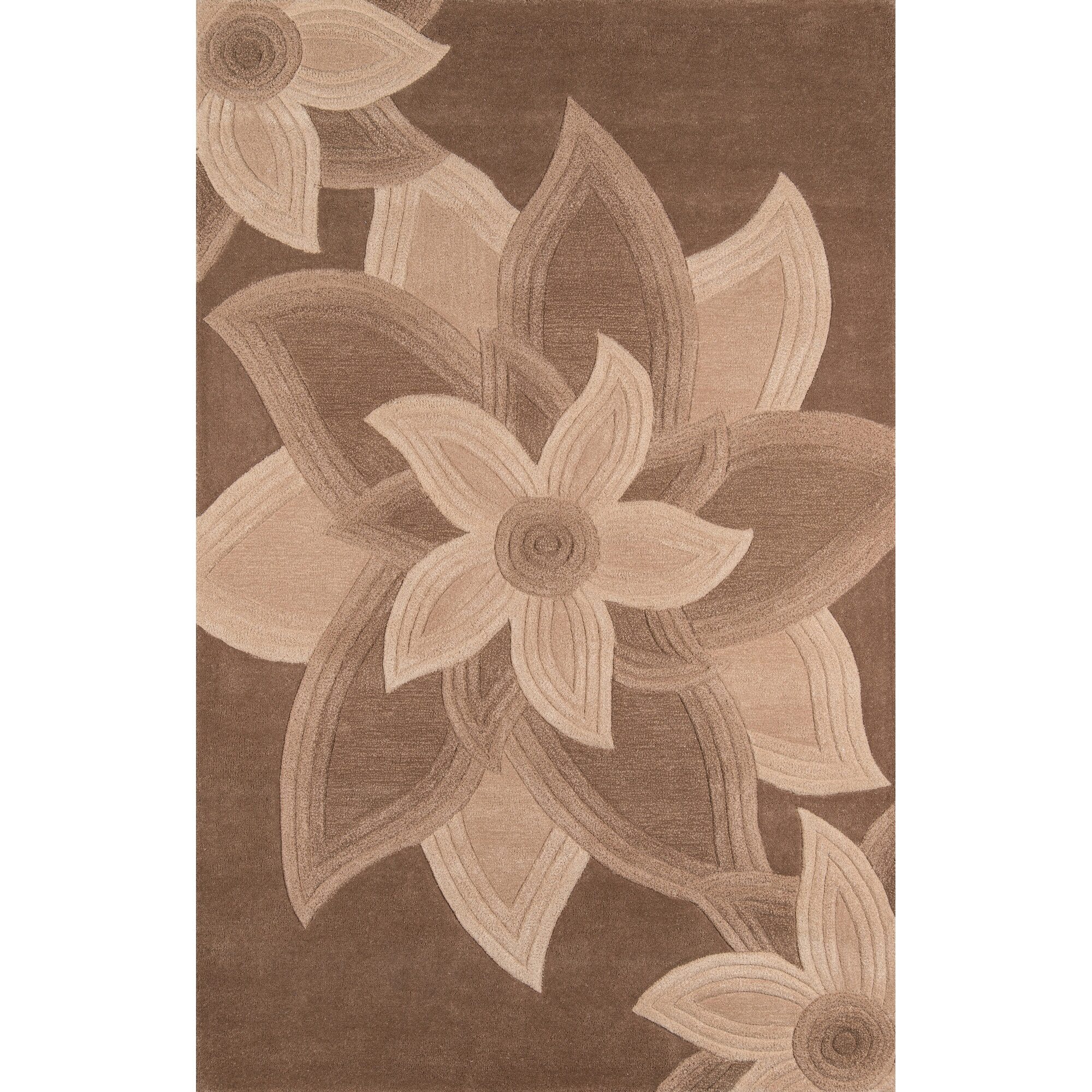 Momeni Delhi 40 Floral Hand Tufted Indoor Rectangular Accent Rug