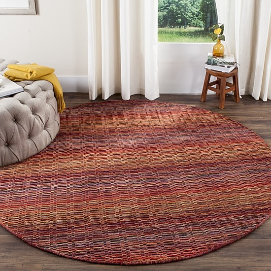 Safavieh Himalaya Collection Lysette Striped Round Area Rug