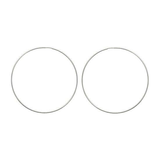 Mixit Womens 80mm Hoop Earrings