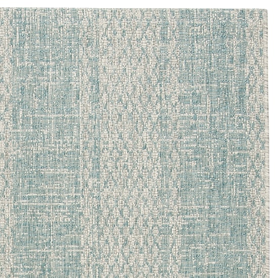 Safavieh Courtyard Collection Elena Geometric Indoor/Outdoor Square Area Rug