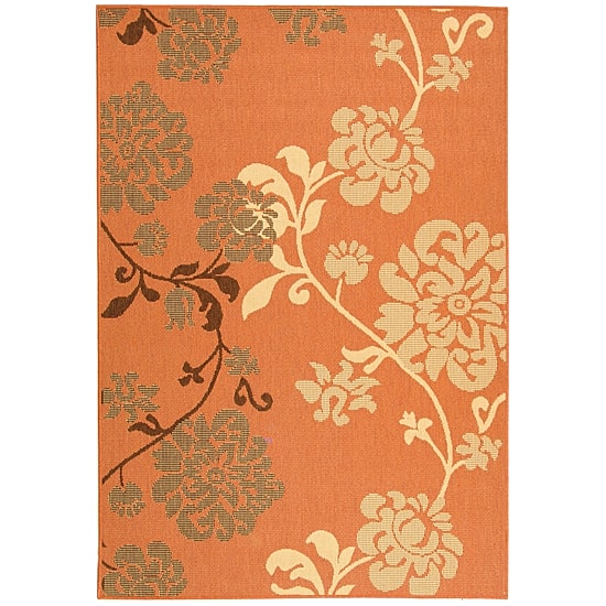 Safavieh Courtyard Collection Cole Floral Indoor/Outdoor Area Rug