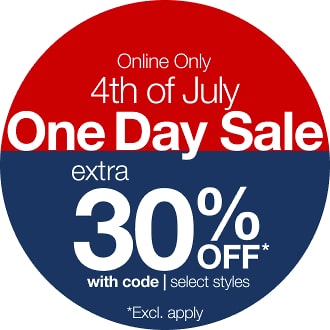 4th of July One Day Sale