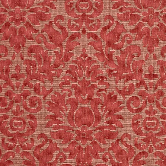 Safavieh Courtyard Collection Louise Damask Indoor/Outdoor Runner Rug