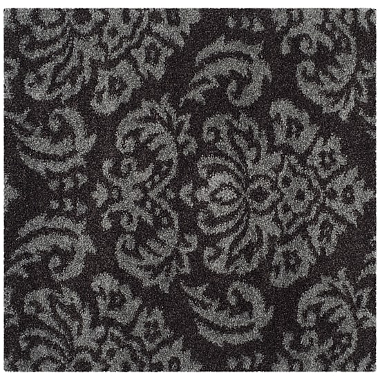 Safavieh Shag Collection Mario Damask Square Area Rug