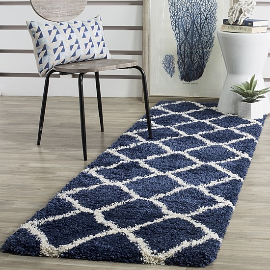 Safavieh Hudson Shag Collection Weldon Geometric Runner Rug